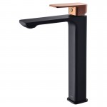 Seto Rose Gold & Matte Black Lead Free High Rise Basin Mixer Seto Rose Gold & Matte Black Lead Free High Rise Basin Mixer
